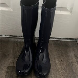 UGG Women's Navy Blue Rain Boots